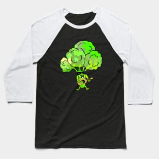 Broccoli Guitar Player  - Funny Broccoli Art Baseball T-Shirt